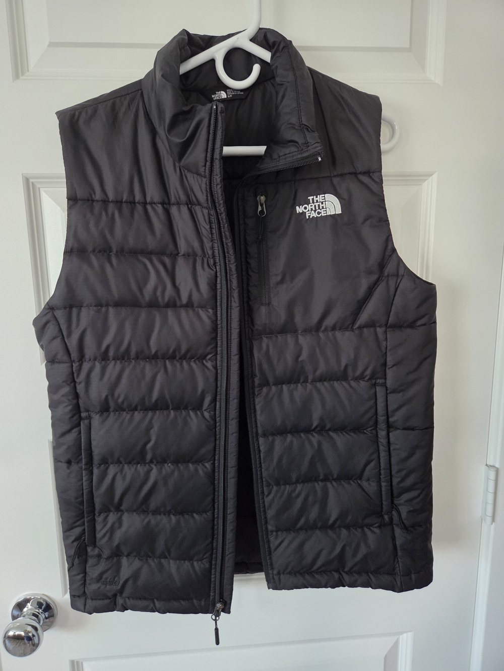 The North Face Black Quilted Puffer Down Vest Size Small